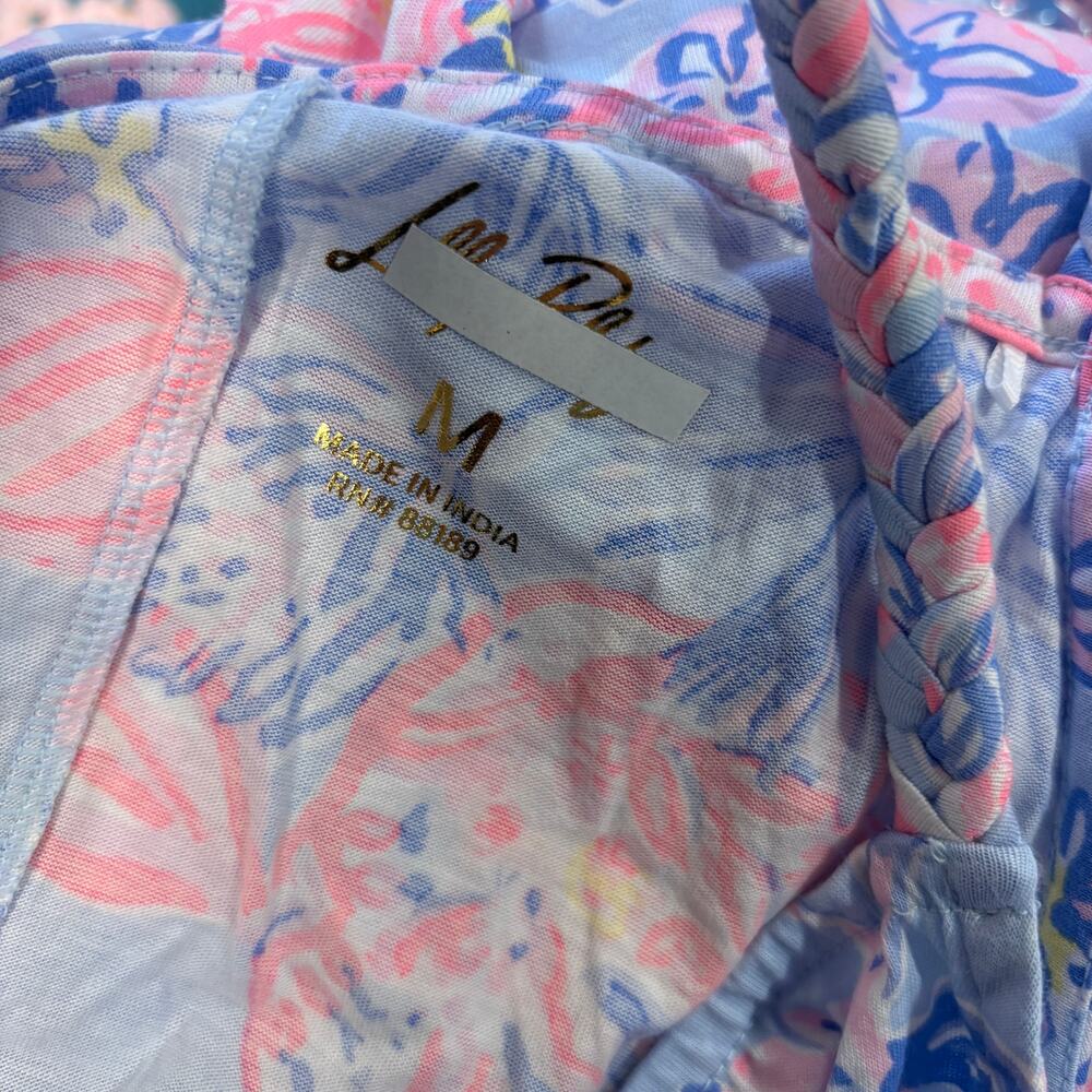Lilly Pulitzer Kyleigh Dress M NEW Multi Elephant Splash Pink Blue Prep Coastal - Picture 9 of 9